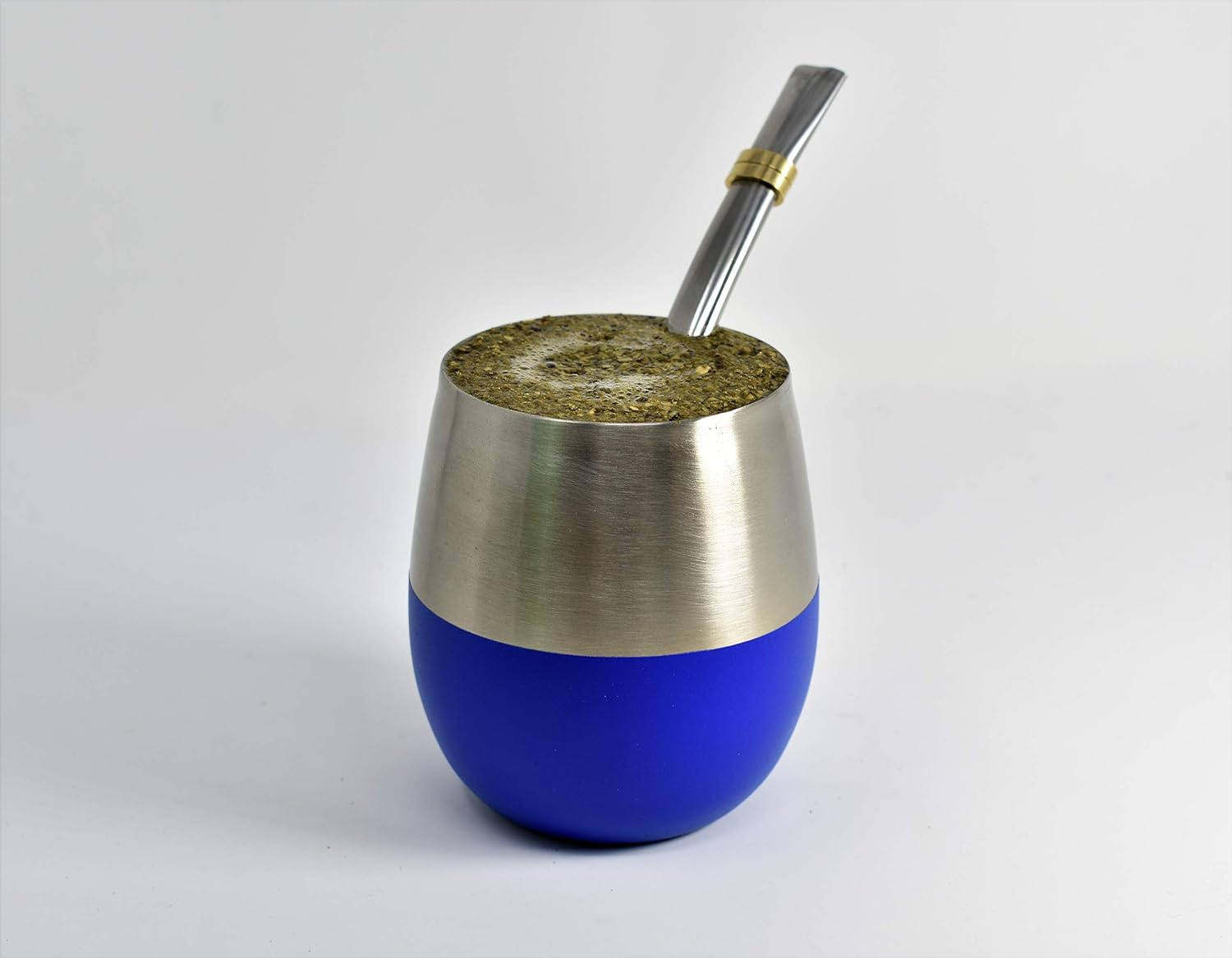 [NEW] Mate Cup and Bombilla Set - Mate Gourd - Includes Double Wall Stainless Steel Yerba Mate Tea Cup with Stanley Steel Mate Straw and Yerba