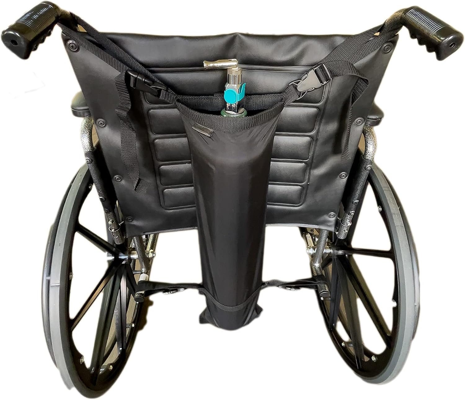 EZ-ACCESS EZ-ACCESSORIES Wheelchair Single Oxygen Carrier for D & E Cylinders