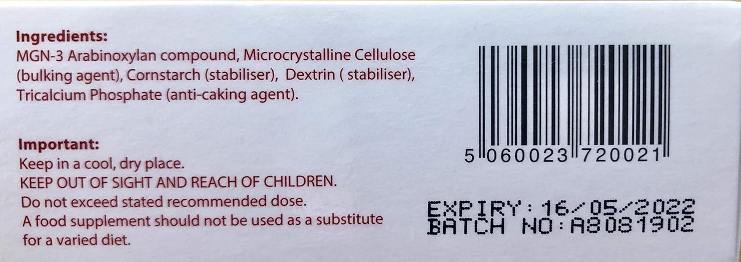 BioBran MGN-3 - Extremely Effective Immune System Booster, from Breaking Down Rice Bran with Enzymes from The Shitake Mushroom (1000 mg