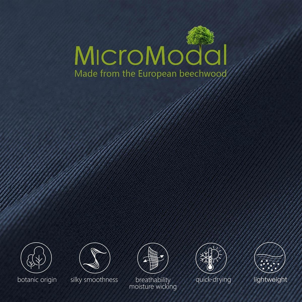 Men's Underwear Micro Modal 3 Pack Boxer Briefs Open Fly