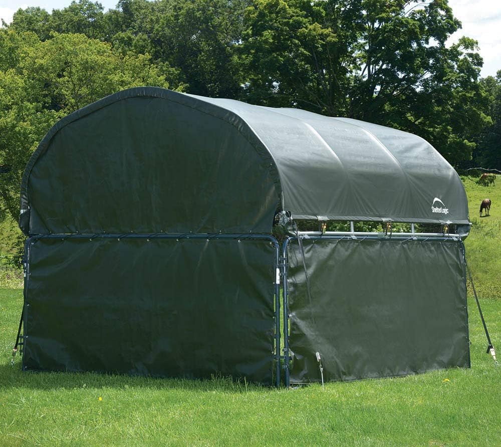 ShelterLogic 12'x12' Equine, Livestock and Agricultural Shelter Enclosure Kit (Corral Panels and Shelter Not Included)