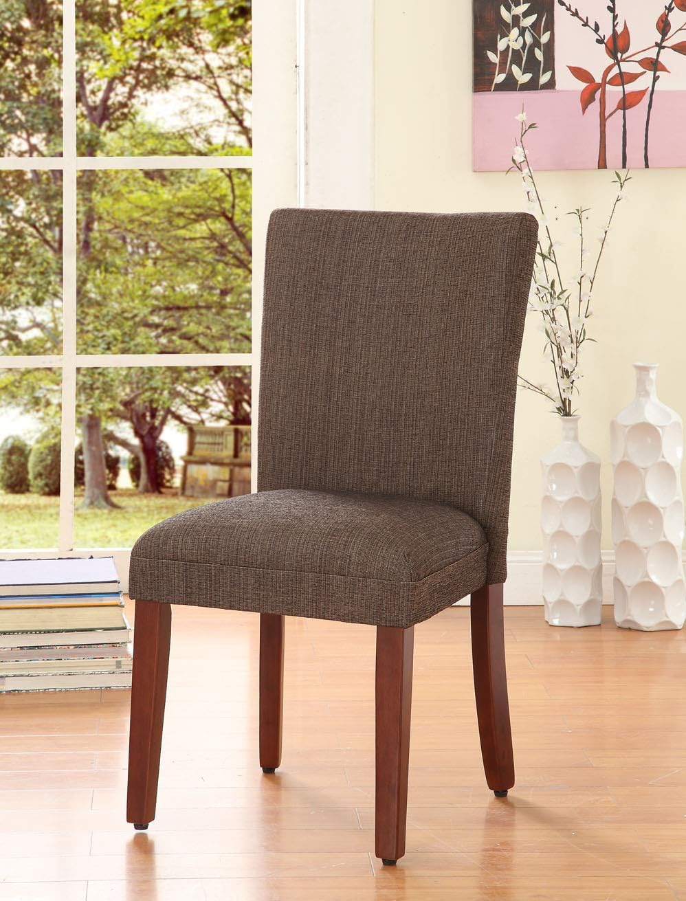 HomePop Parsons Dining Chair - Red & Gold Damask (Single Pack)