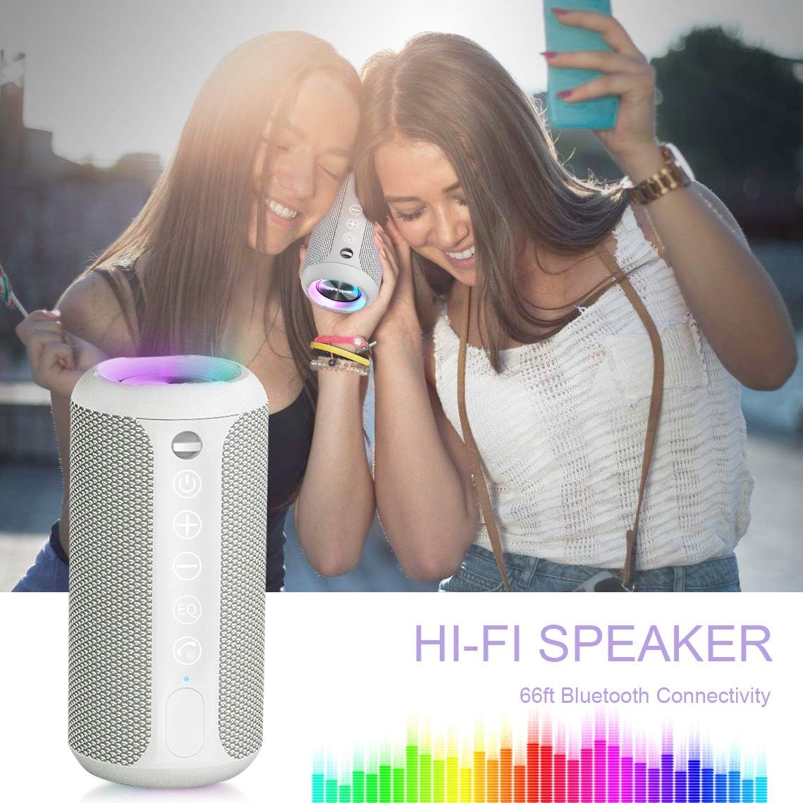 Ortizan X10 Portable Bluetooth Speaker (1st Gen), IPX7 Waterproof, Wireless