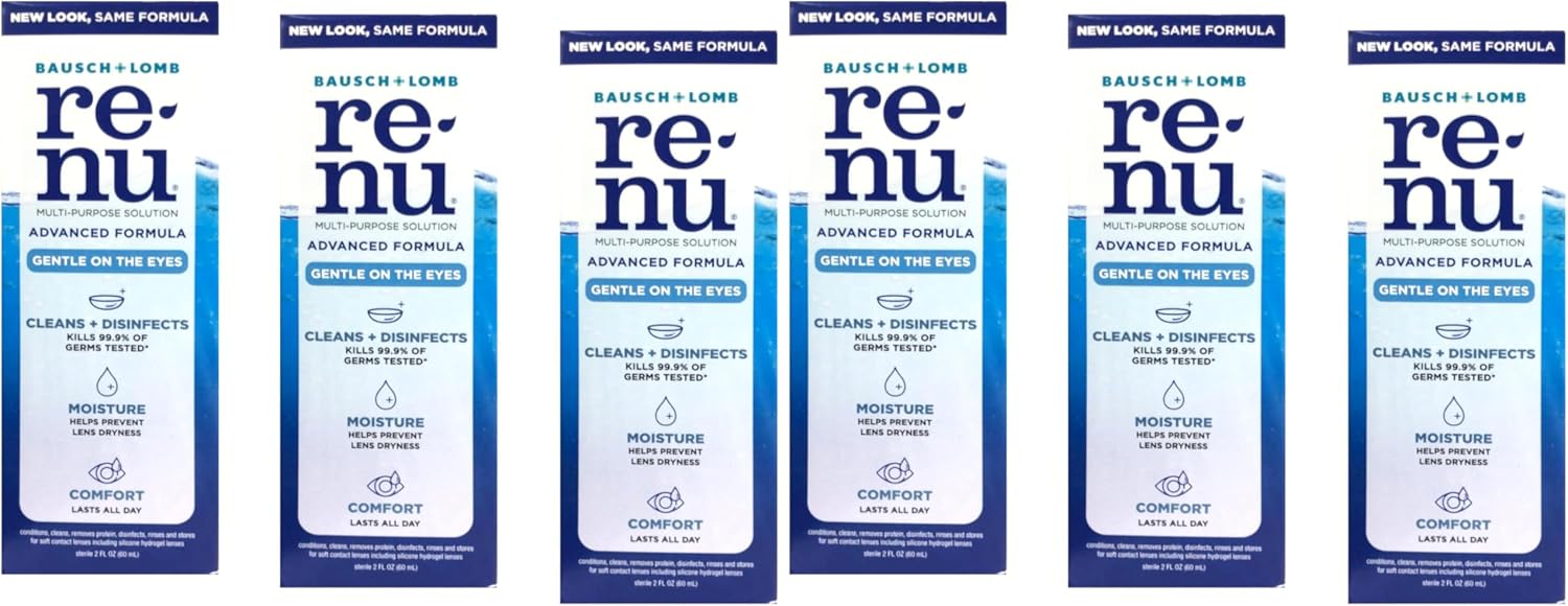 Renu Multi-Purpose Contact Lens Solution Travel Size,2 Fl Oz (Pack of 3)