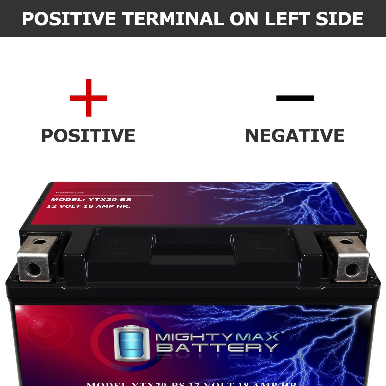 Mighty Max Battery YTX14-BS - 12 Volt 12 AH, 200 CCA, Rechargeable Maintenance Free SLA AGM Motorcycle Battery