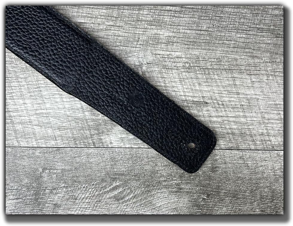 The Original Straight Up Full Grain Padded Leather Guitar Strap - For Electric, Acoustic and Bass Guitars