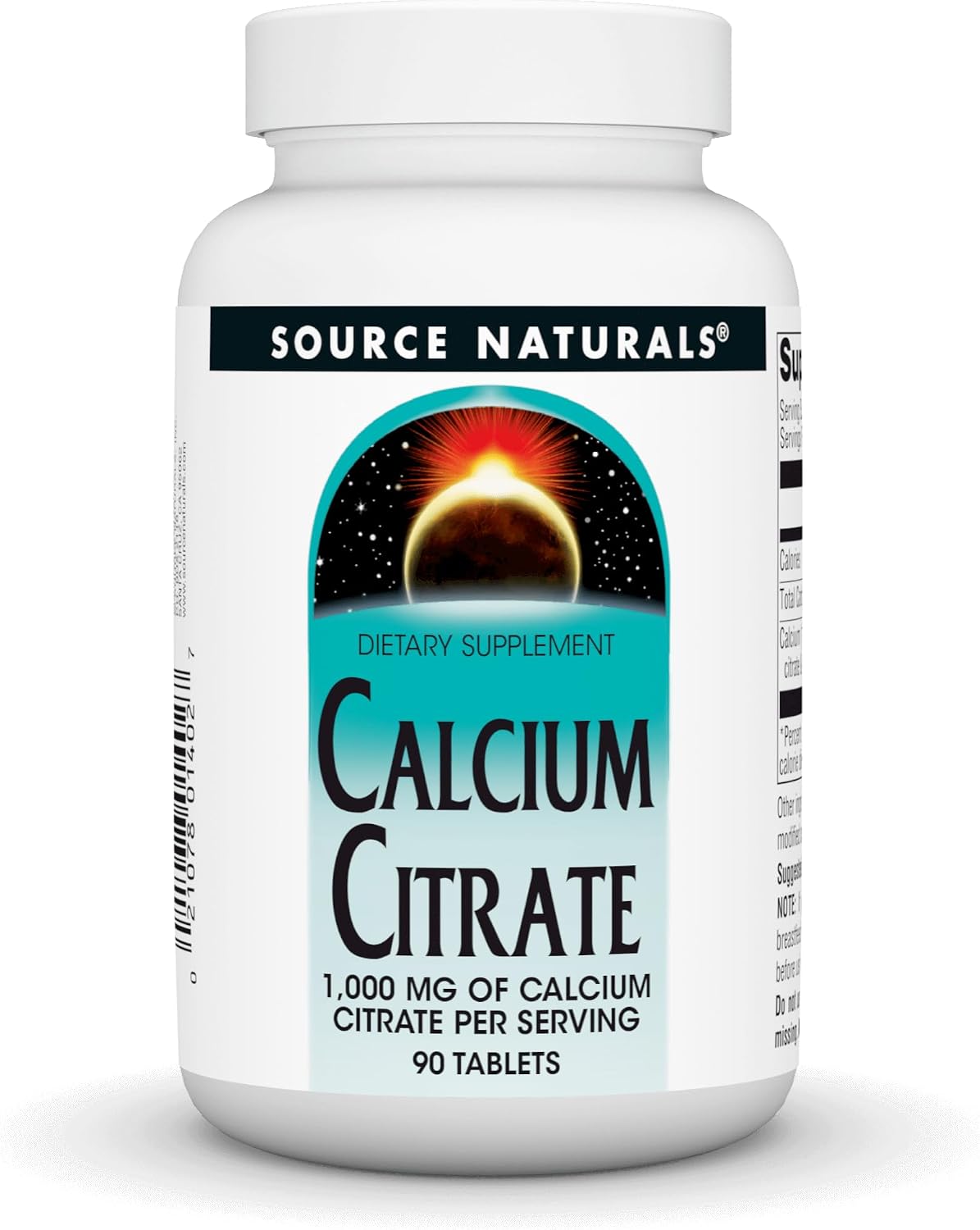 SOURCE NATURALS Calcium Citrate 1,000 mg of Calcium per Serving, 90 Count