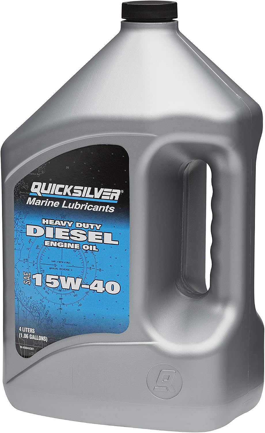 Quicksilver 15W-40 4-Stroke Heavy Duty Diesel Engine Oil, 4 Liters