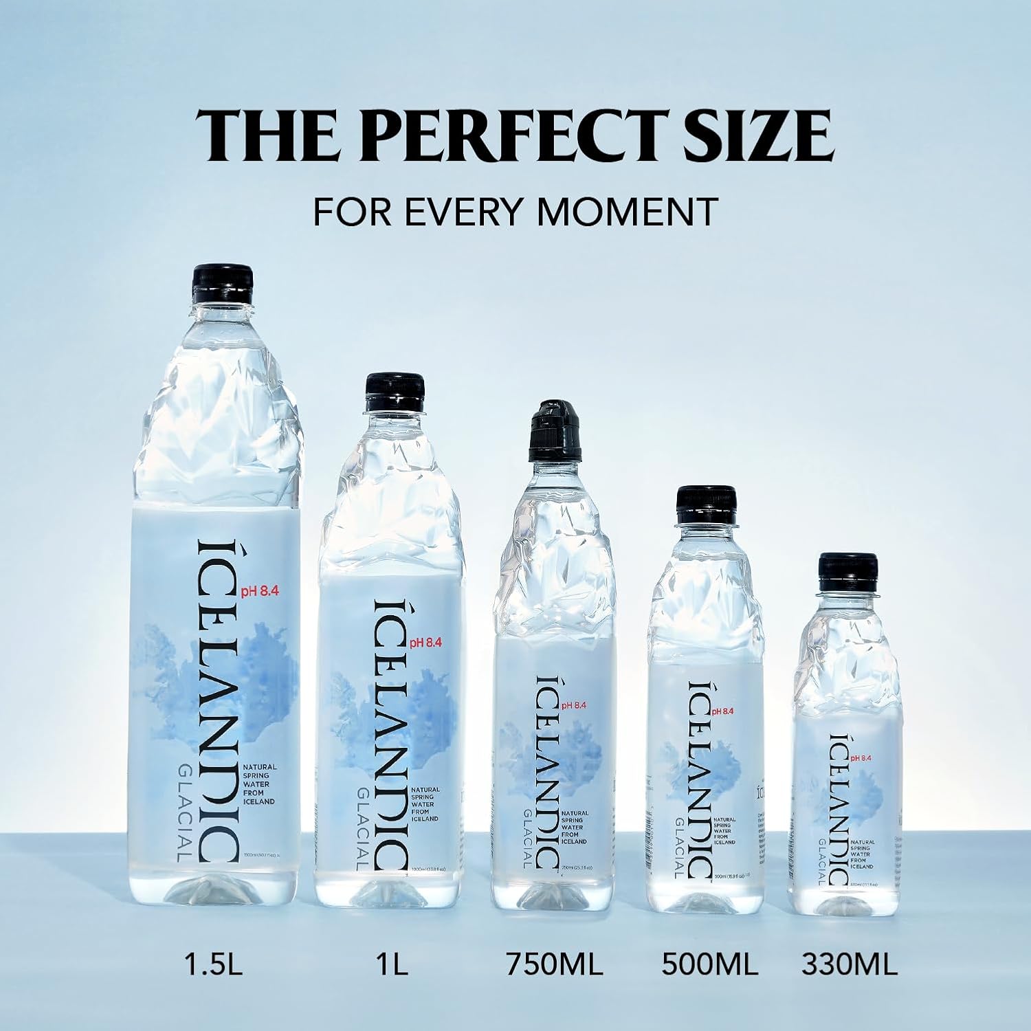 Icelandic Glacial Natural Spring Alkaline Water, 16.9 Fl Oz (Pack of 24) | Natural Spring Alkaline Water