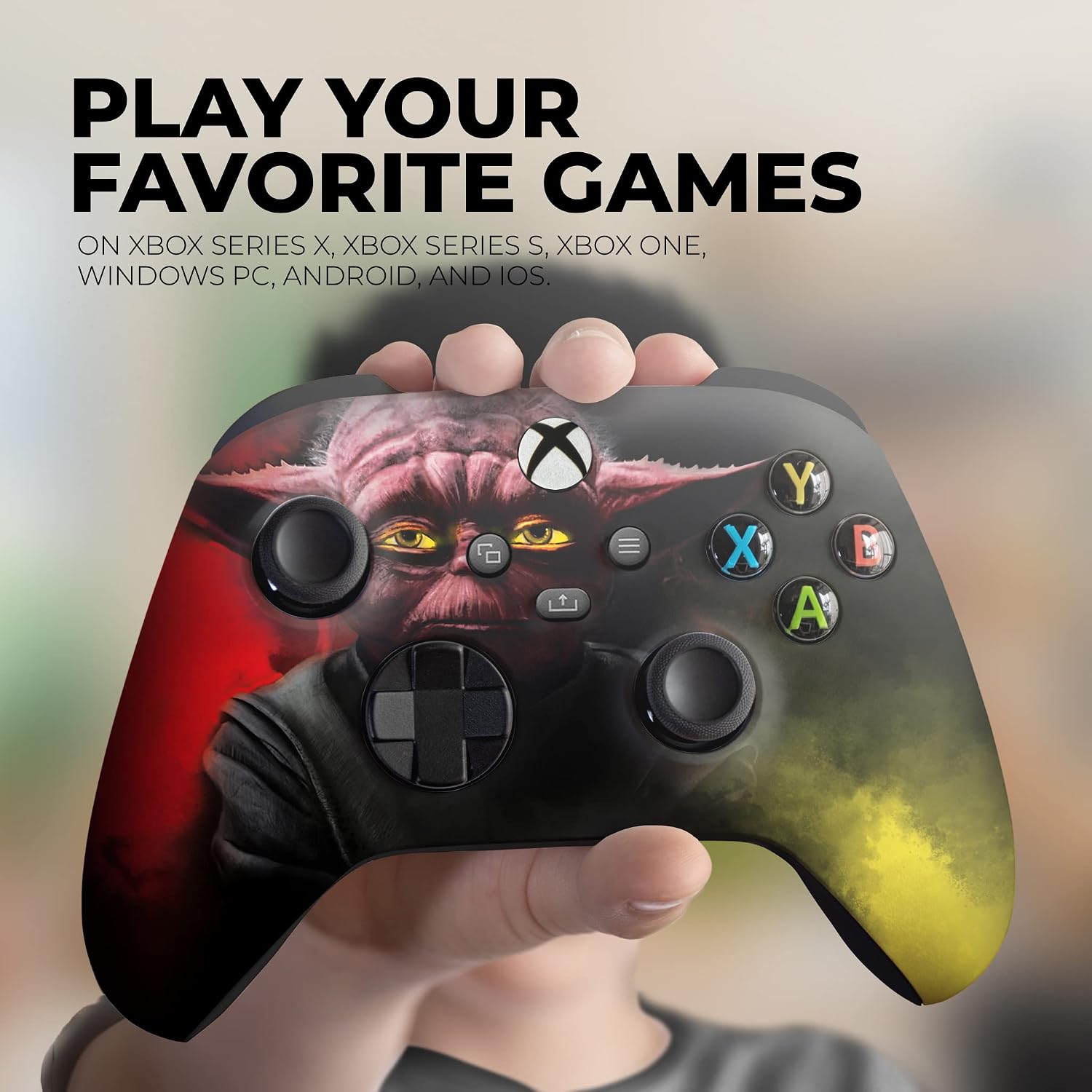 DreamController Green Weed Grass Custom X-box Controller Wireless compatible with X-box One/Series X/S Proudly Customized in USA with Permanent