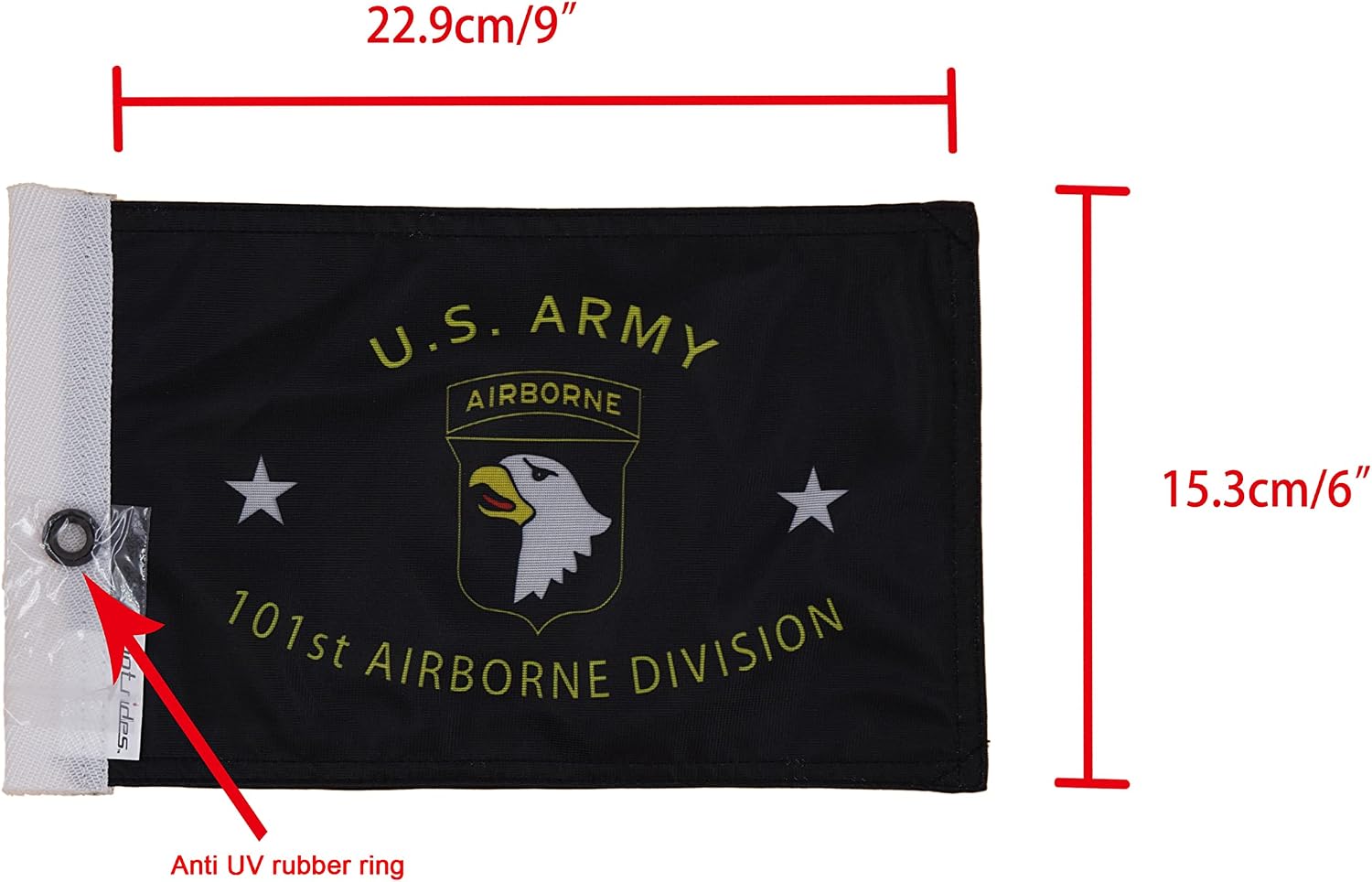 Motorcycle Flag 6 x 9 Or 10 x 15 Inch (6"X9", USA)