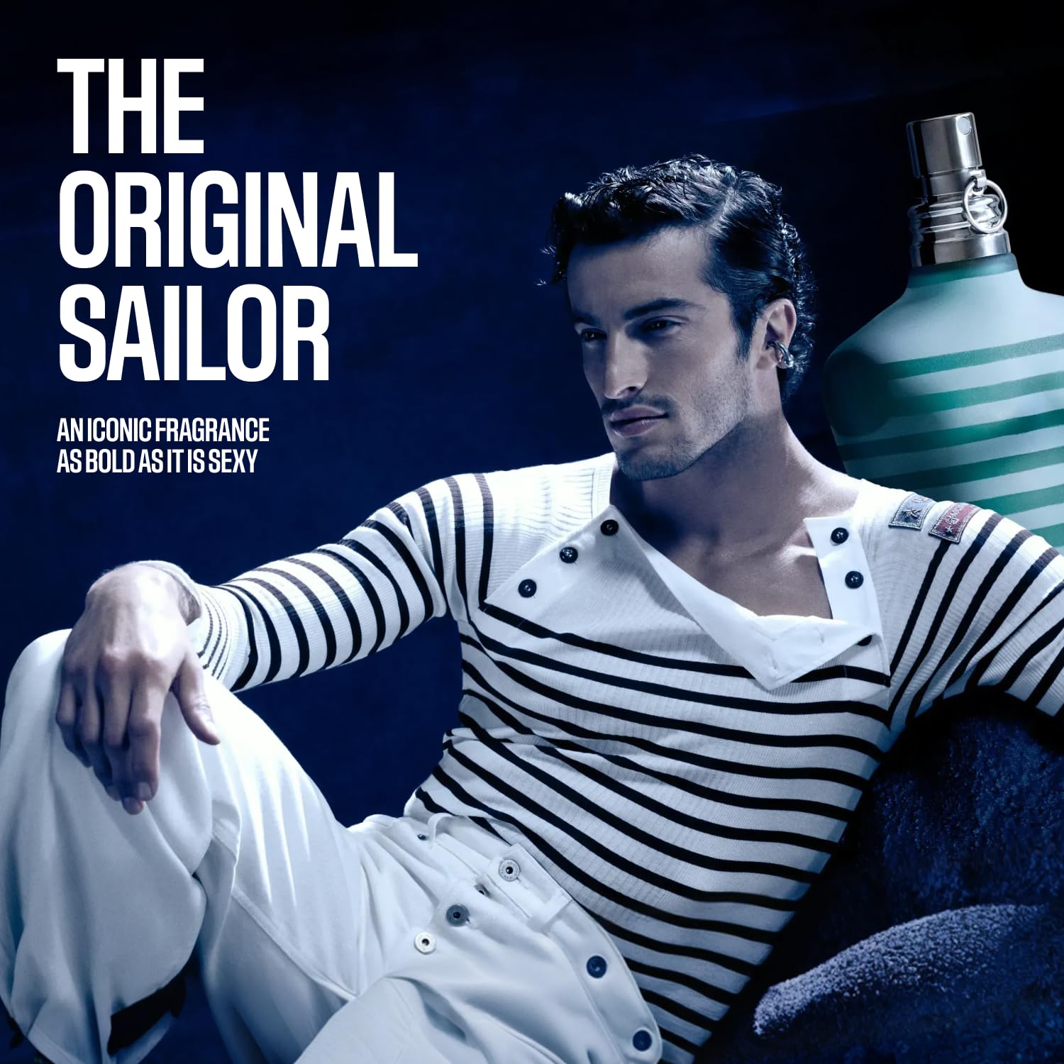 Jean Paul Gaultier Le Male Eau de Toilette - Long Lasting Amber Aromatic Cologne for Men with Fresh Mint, Lavender & Sensual Vanilla - Luxury Men's Cologne Spray