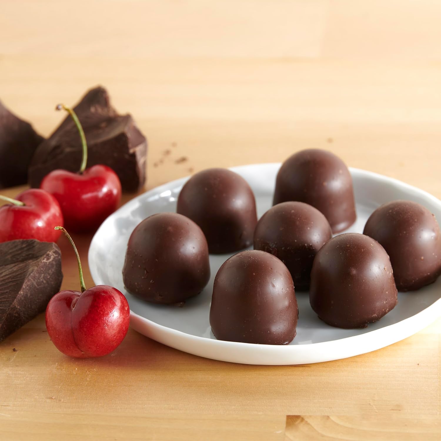 Queen Anne French Vanilla Chocolate Covered Cordial Cherries | 6.6 oz | 10 Piece Gift Boxes | Whole Maraschino Cherry Creamy Filled Liquid Center | Holiday Party Chocolate Candy