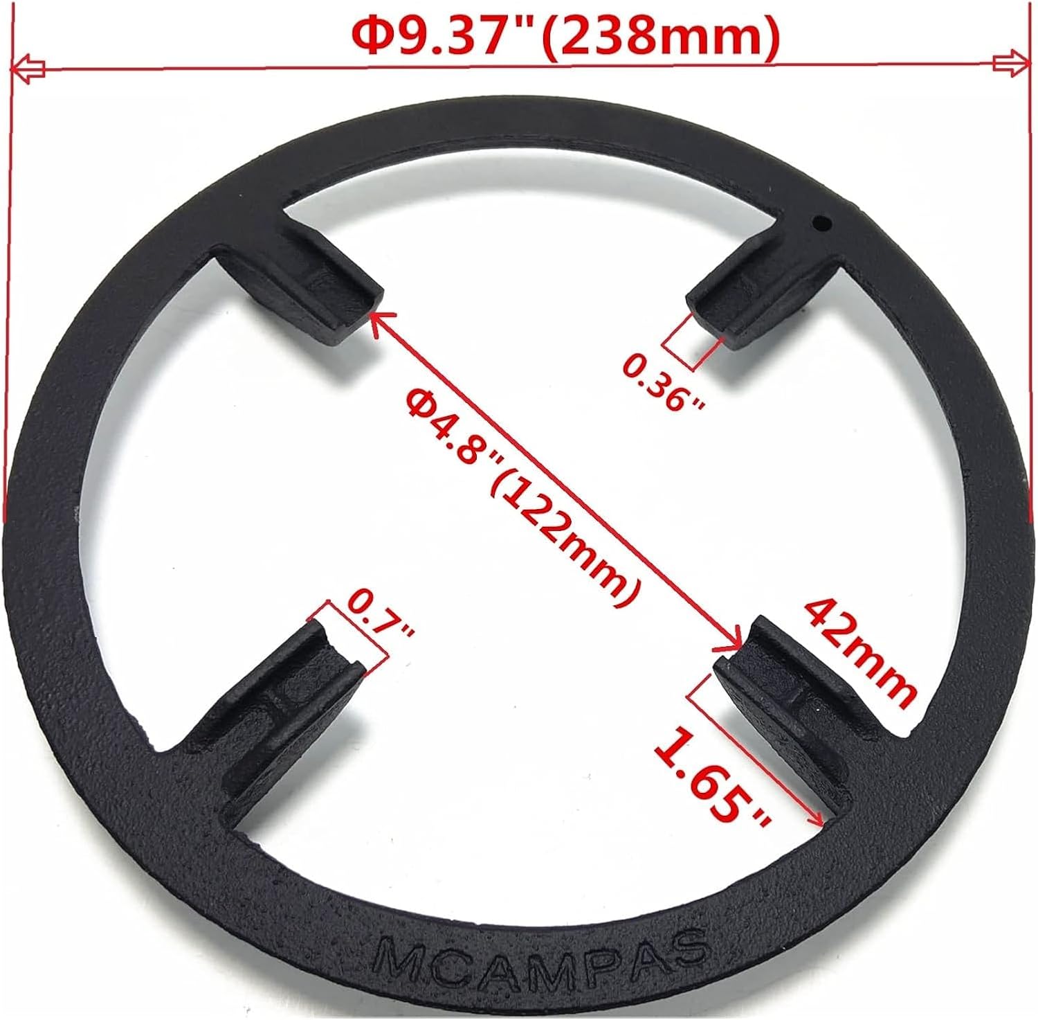 Cast Iron Wok Ring Support for Samsung, Whirlpool Gas Stove
