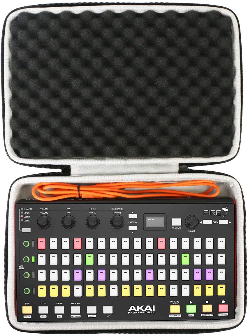 Khanka Hard Travel Case Replacement for Akai Professional MPK Mini MKII & MK3 & MPK Mini Play | 25-Key Ultra-Portable USB MIDI Drum Pad & Keyboard