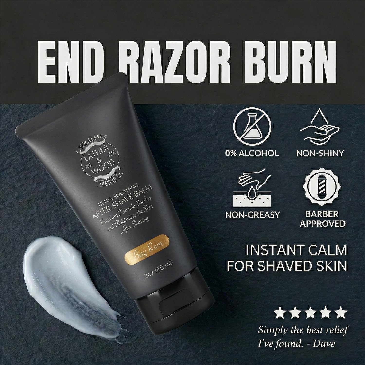 Best After-shave Balm, Sandalwood Scent, Premium Aftershave Lotion, Soothes and Moisturizes Face after shaving, Does Not Dry The Skin, Eliminates Razor Burn For A Silky Smooth Finish …