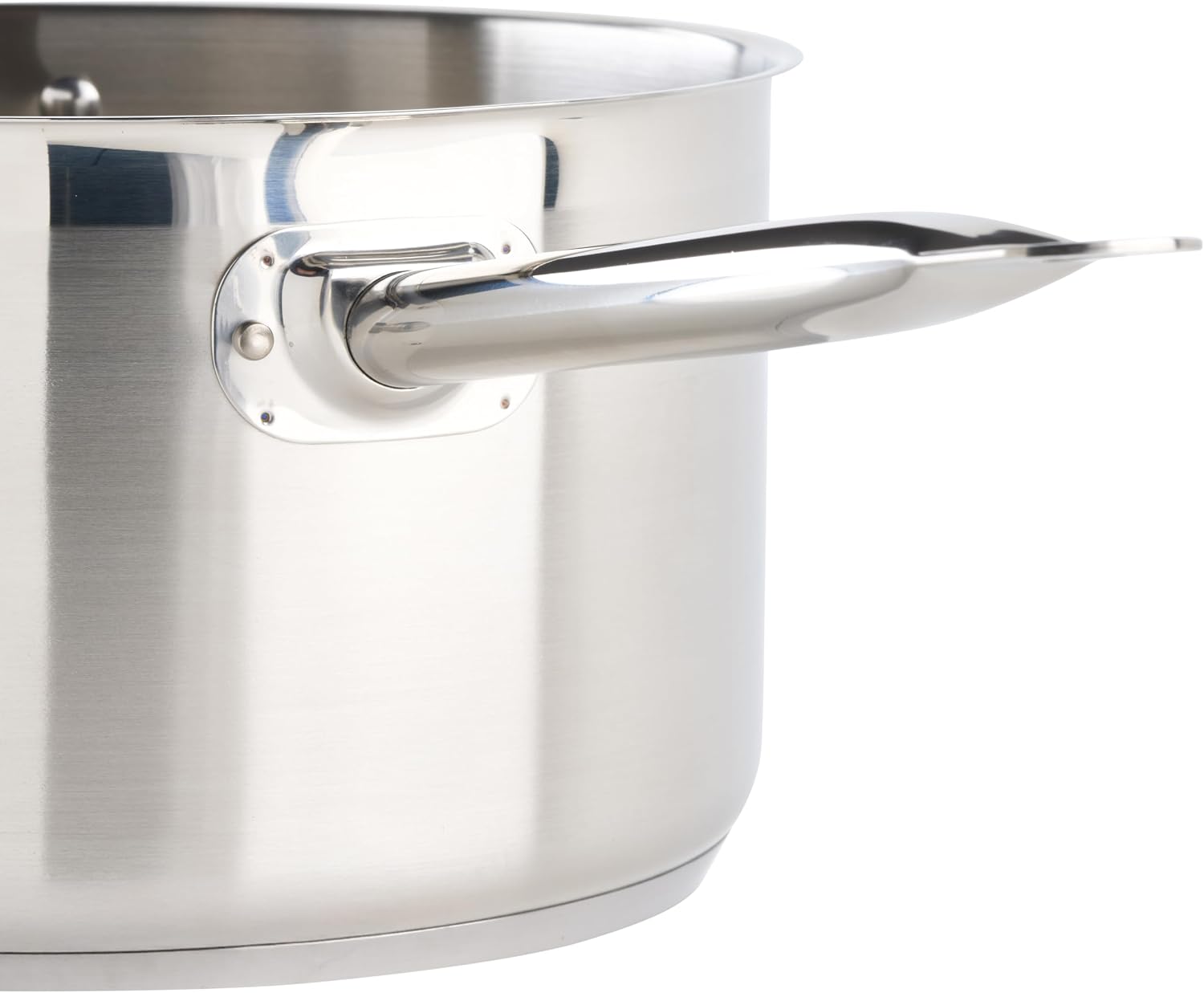 Winco 4 1/2 qt Heavy-Duty 4.5 qt Stainless Steel Sauce Pan with Cover | Even heat distribution, Secure riveted handle, Great for Cooking, Food Preparation and Restaurant Kitchens