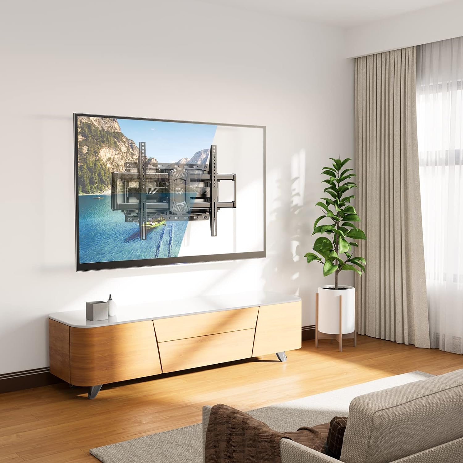 Mounting Dream Long Arm TV Wall Mount Full Motion TV Mount for 42-94" TVs