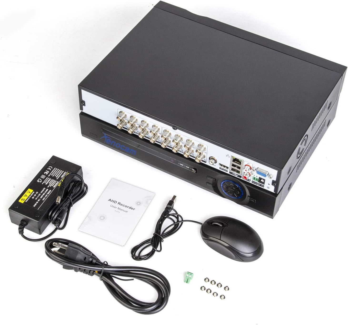 4CH 1080N Hybrid 5-in-1 AHD DVR (1080P NVR+1080N AHD+960H Analog+TVI+CVI) Standalone DVR CCTV Surveillance Security System Video Recorder Motion Detection， Hard Drive not Included