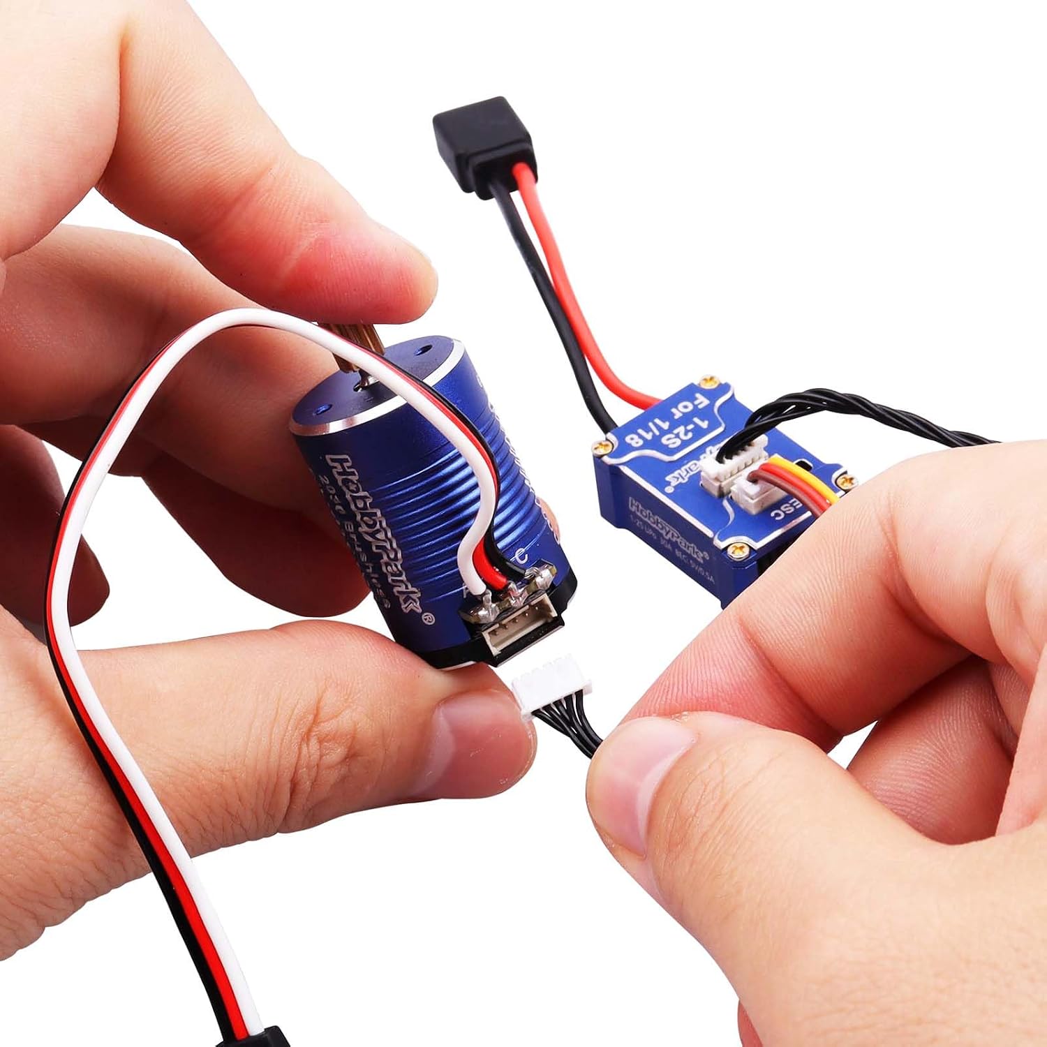 HobbyPark High Torque Brushless Motor and ESC Combo for TRX4M 1/18 RC Crawler Car Micro 2030 Sensored 3500KV Upgrades w/11T Pinion