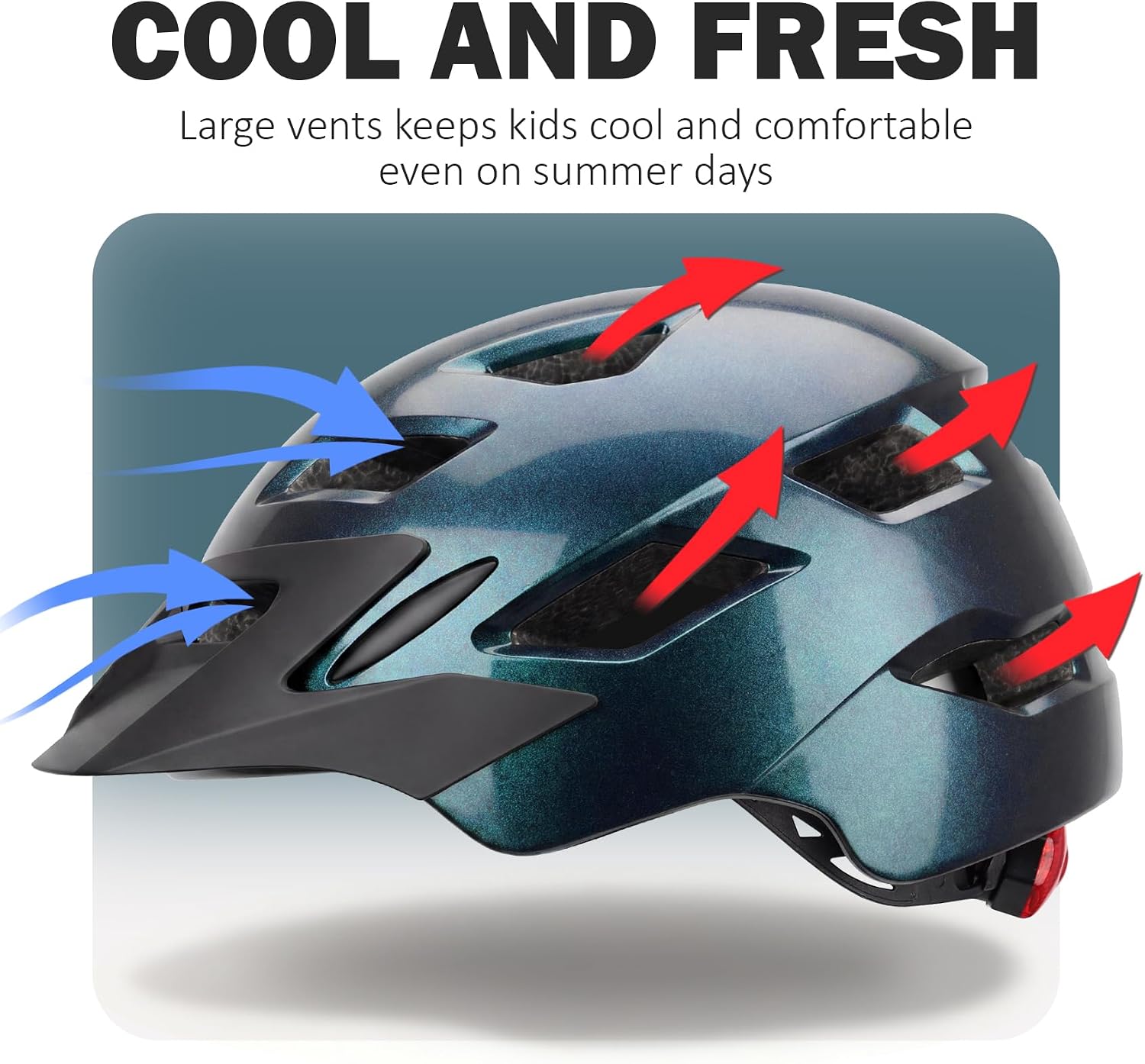 Kids Bike Helmet, Toddler Youth Helmet for Boys Girls, Ages 3-5, 5-8, 8-14