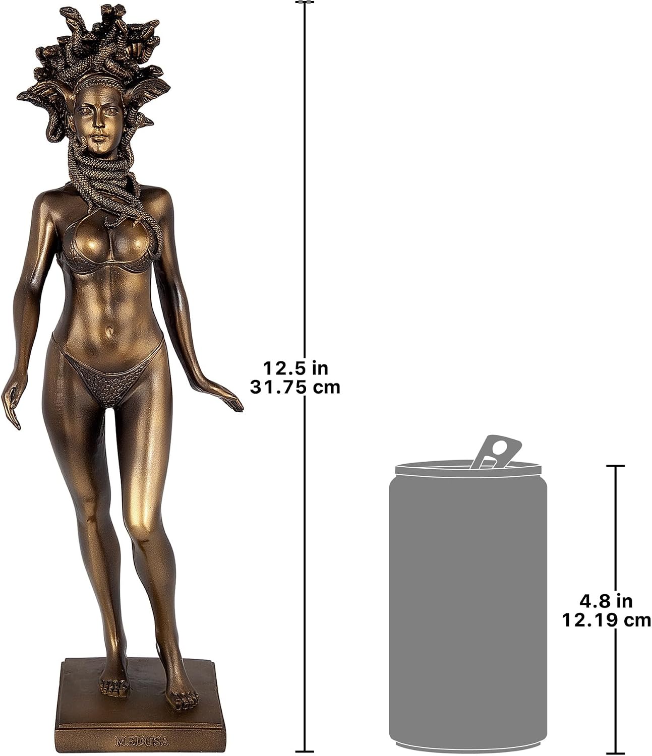 Design Toscano KY71304 Hebe Greek Woman Patron of Youth Indoor/Outdoor Garden Statue, Large Size, 10 inches Wide, 32 inches Tall, Handcast Polyresin, Antique Stone Finish
