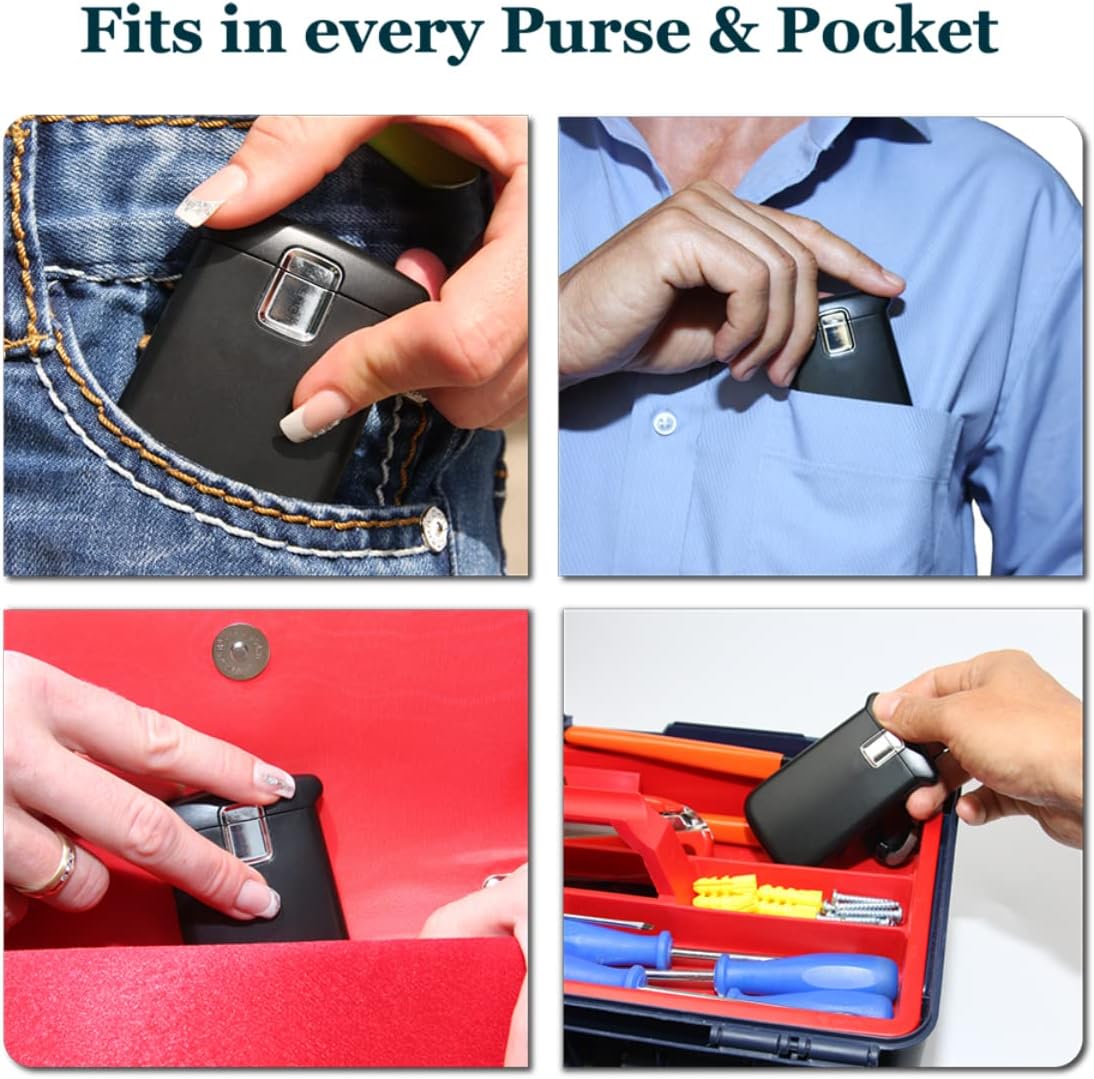 Small Pocket Magnifying Glass 3.0X with LED Light for Reading; Lighted Hand Held Coin Loupe; Mini Magnify Lens; Gifts for Seniors