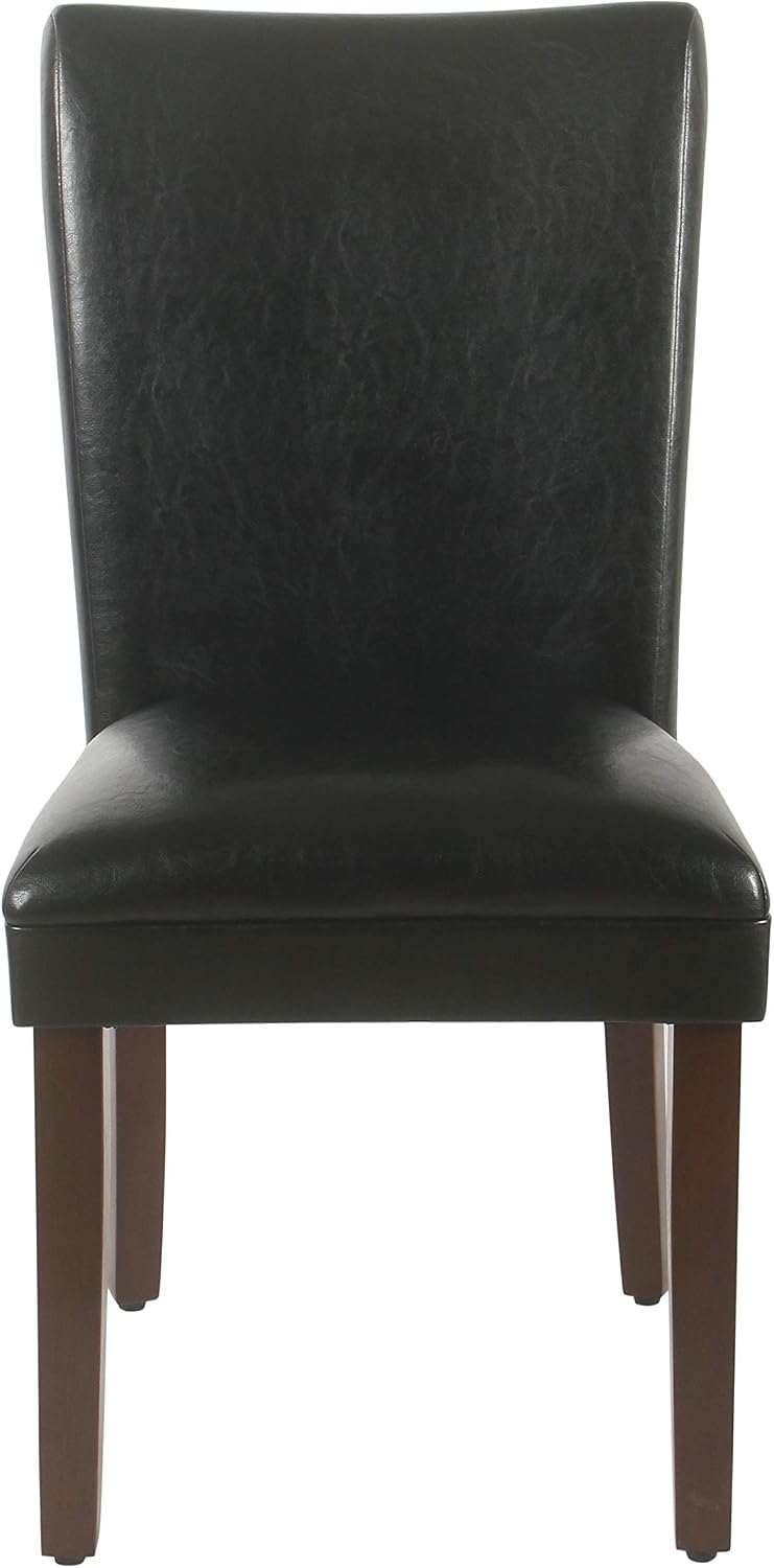Homepop Home Decor | Classic Upholstered Parsons Dining Chairs | Set of 2 Accent Dining Chairs with Nailhead Trim, Natural Linen