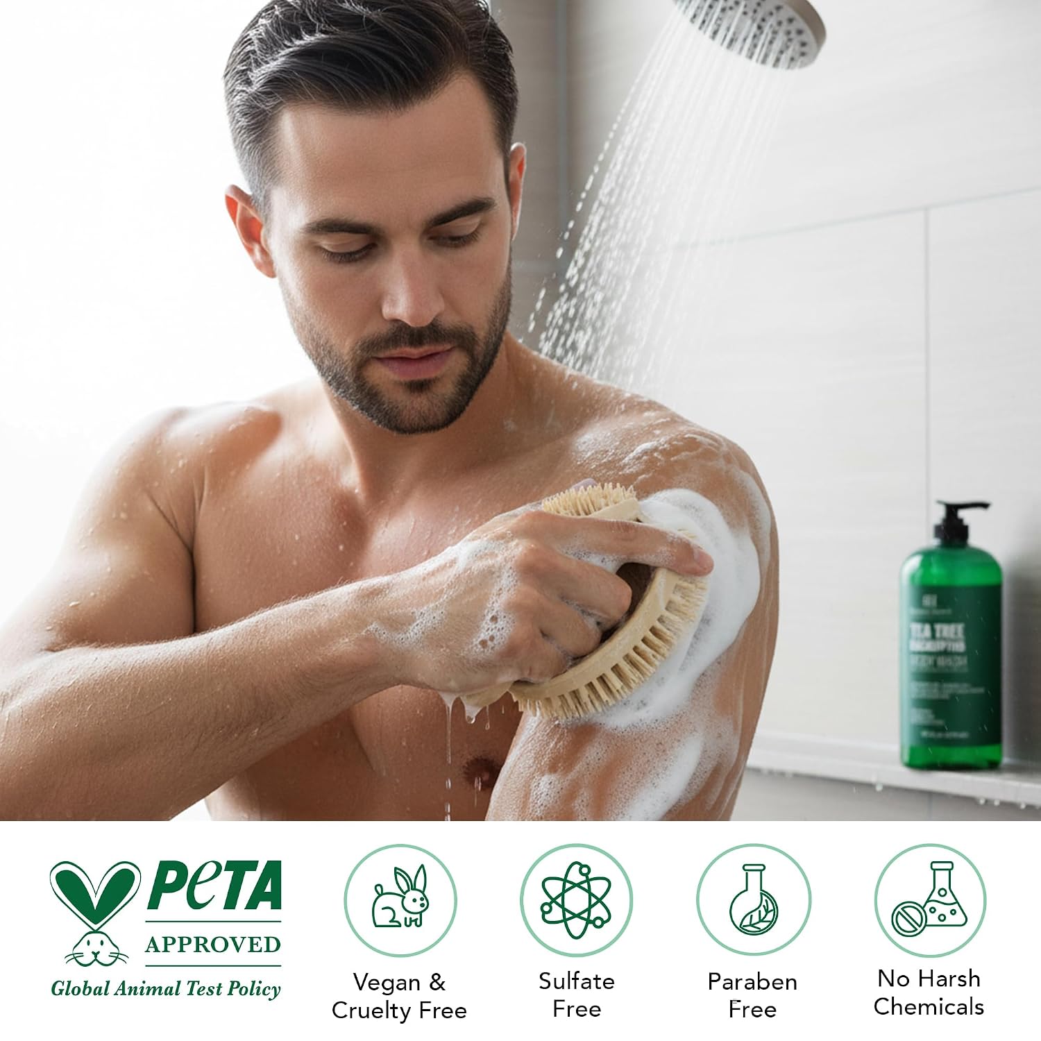 Botanic Hearth Tea Tree Body Wash With 100% Tea Tree Oil - 16 Fl oz