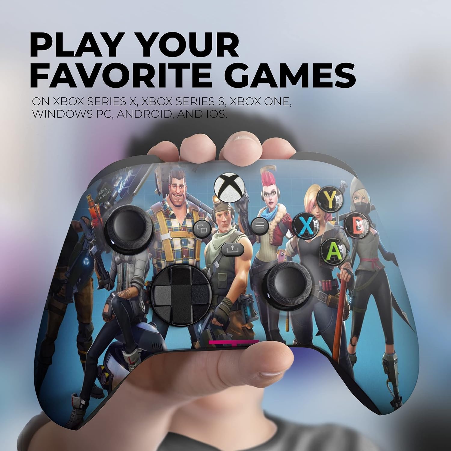 DreamController Green Weed Grass Custom X-box Controller Wireless compatible with X-box One/Series X/S Proudly Customized in USA with Permanent