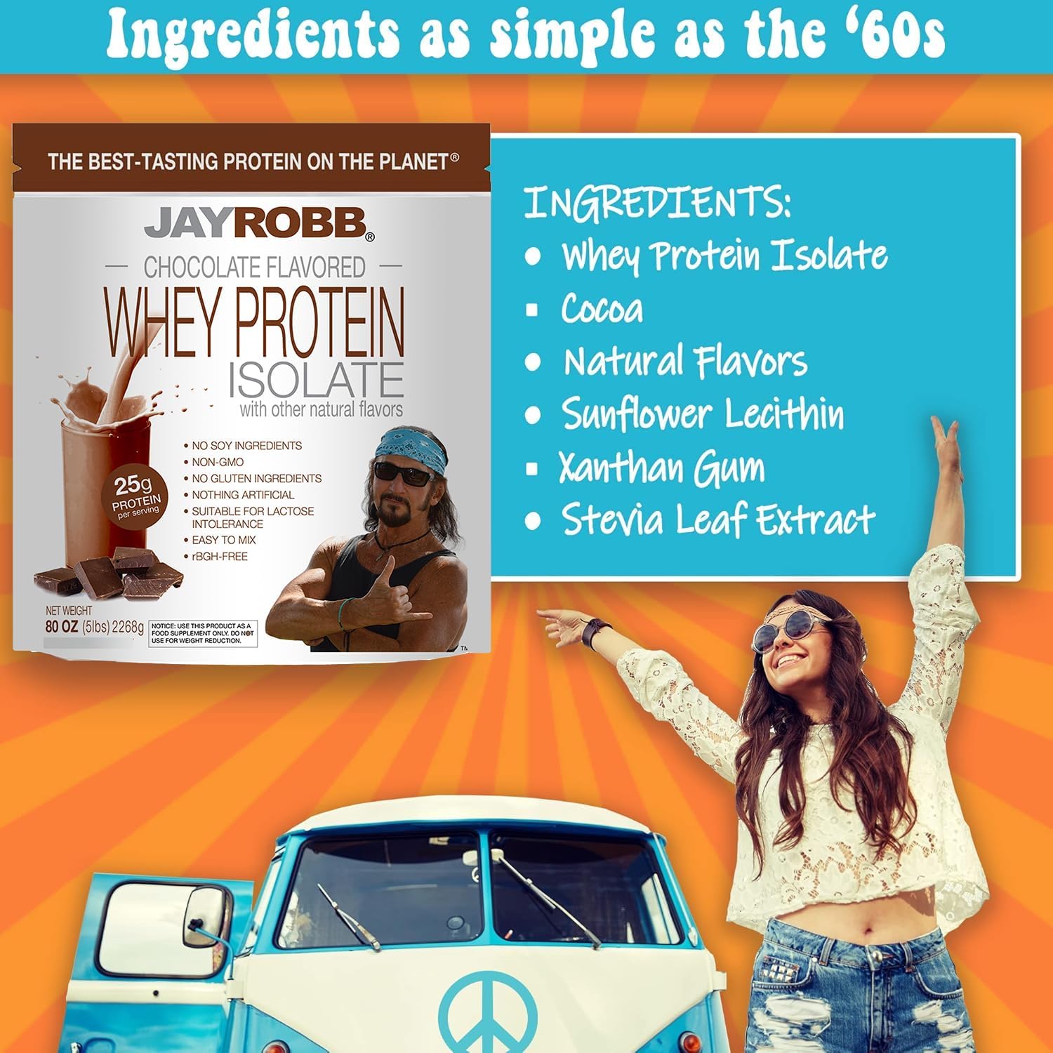 JAYROBB Whey Protein (5 Pound, Vanilla)