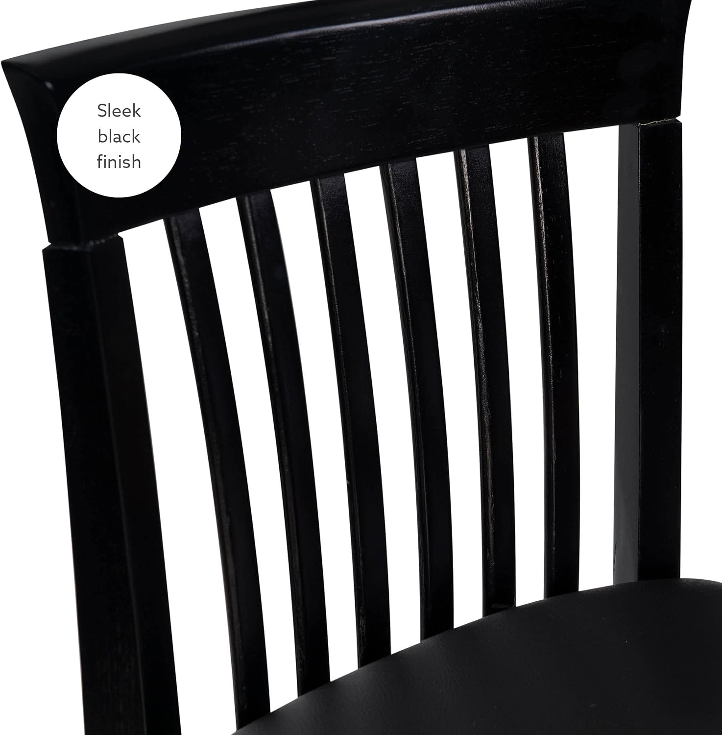 Linon Torino Collection Craftsman Counter Stool, 17.25"W x 19.5"D x 37"H, Black