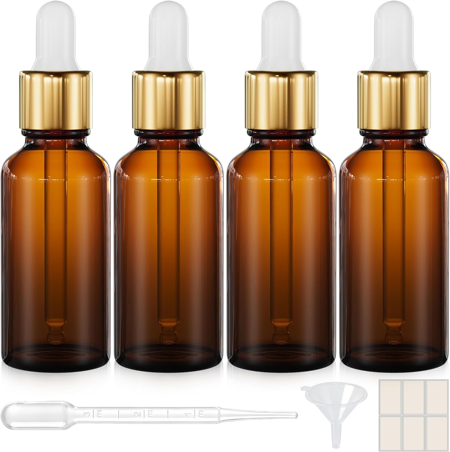 PrettyCare Glass Eye Dropper Bottles 99 Pack