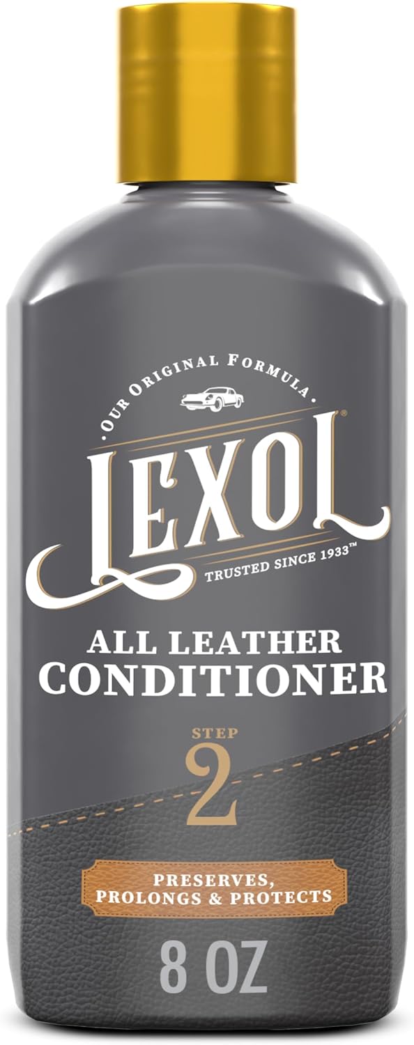 Lexol All Leather Cleaner 8 oz – Deep Cleaning formula for car interior, couches, furniture, shoes, boots, purses, jackets, gloves, saddles and motorcycle gear
