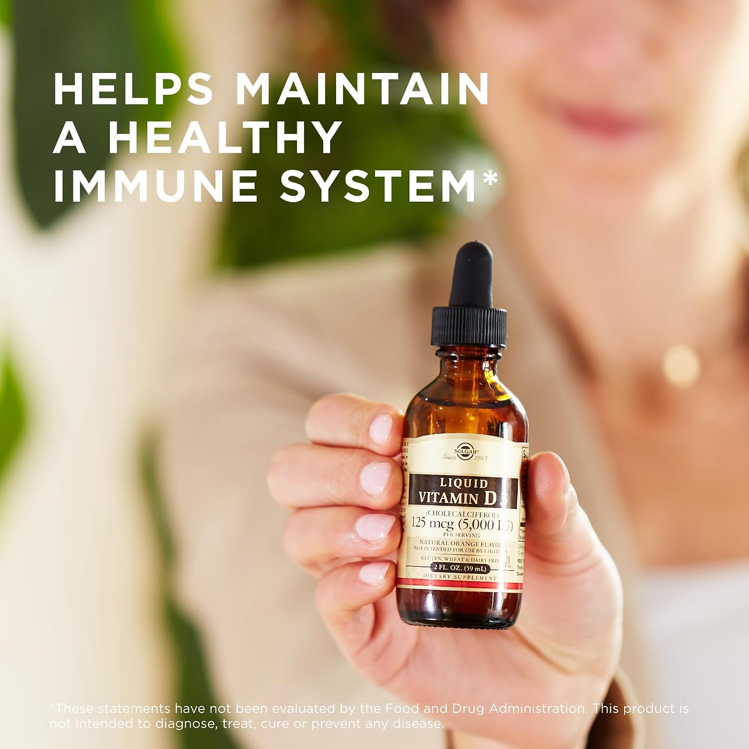 Solgar Liquid Vitamin D3 125 mcg (5, 000 IU) - 2 fl oz