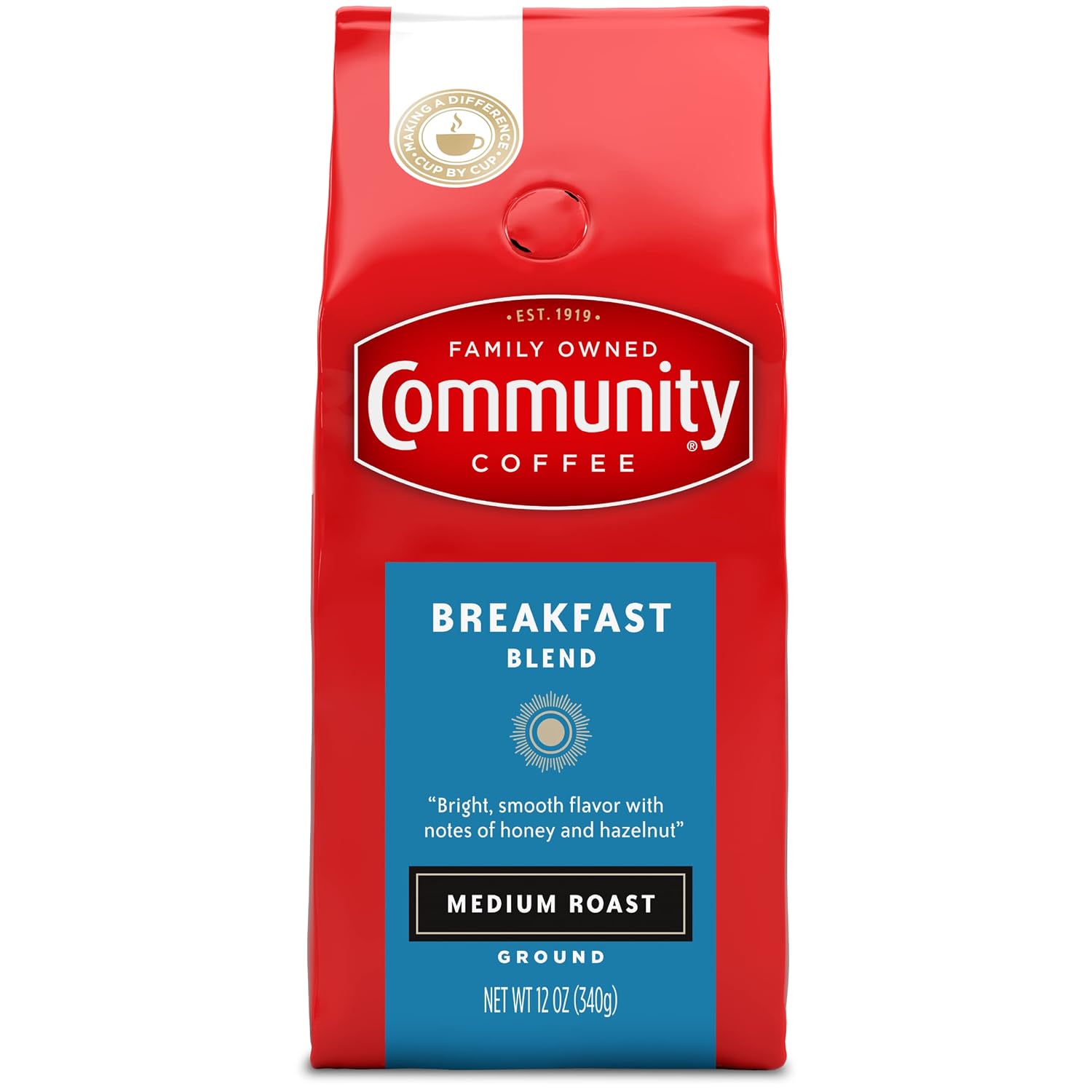 Community Coffee French Roast, Ground Coffee, Extra Dark Roast, 12 Ounce Bag (Pack of 1)