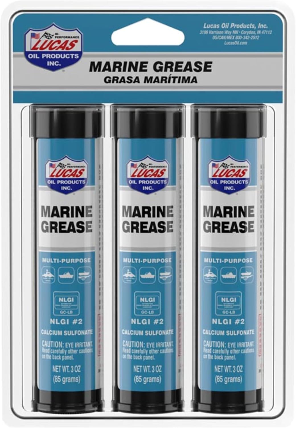 Lucas Oil 10682 Marine Grease 3 Ounce Combo Pack