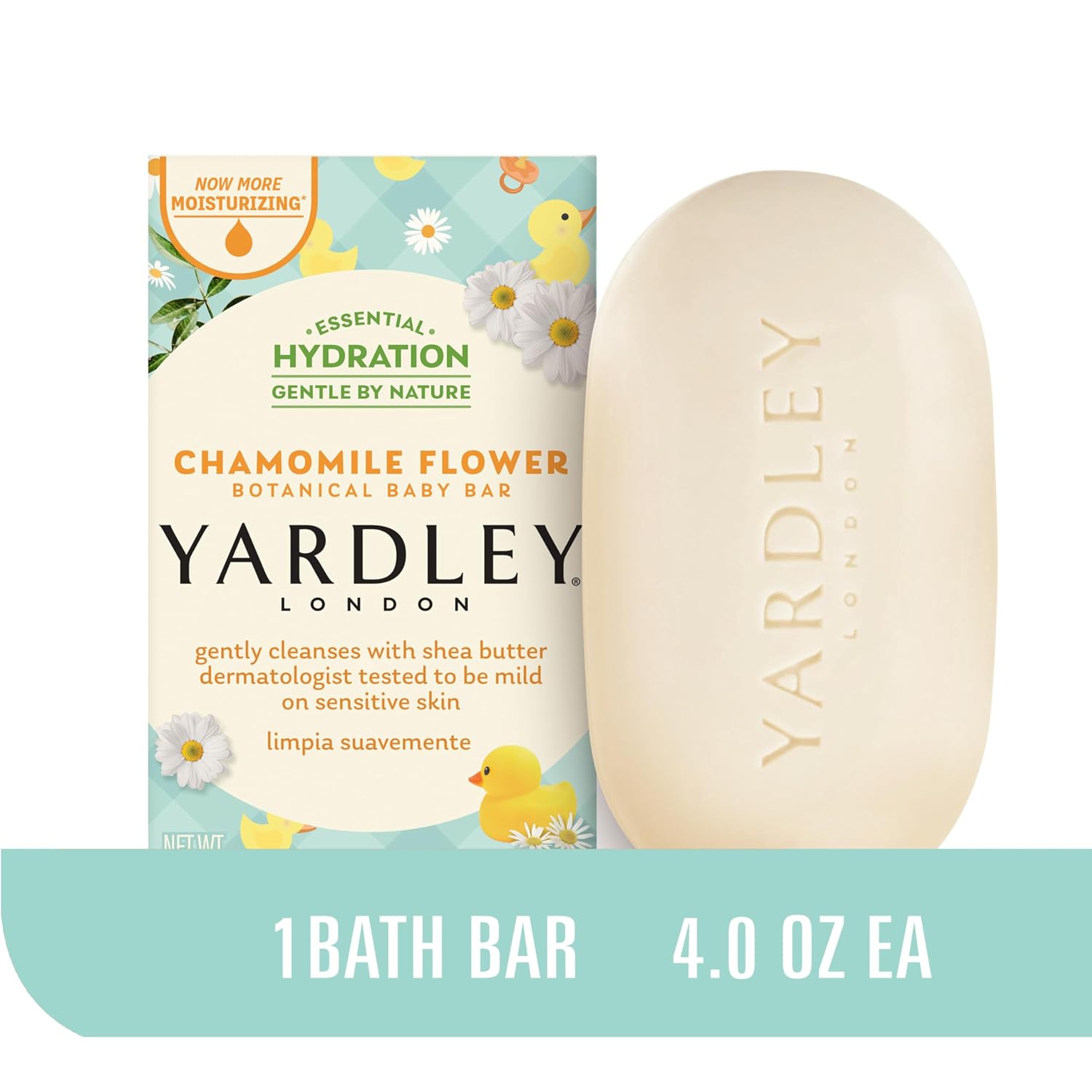 Yardley Oatmeal and Almond Bar Soap, Oatmeal & Almond, 4 Ounce