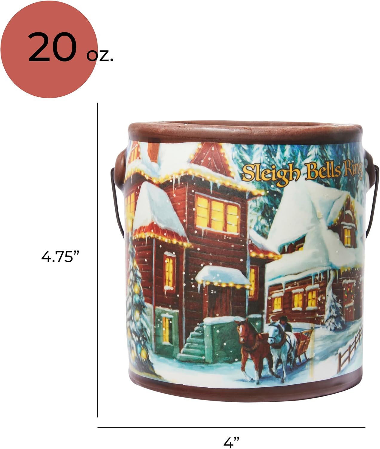 A CHEERFUL GIVER 95hr 20oz Scented Candle - Balsam Fir - Multi-Wick Glass Candle - Gifts For Men and Women