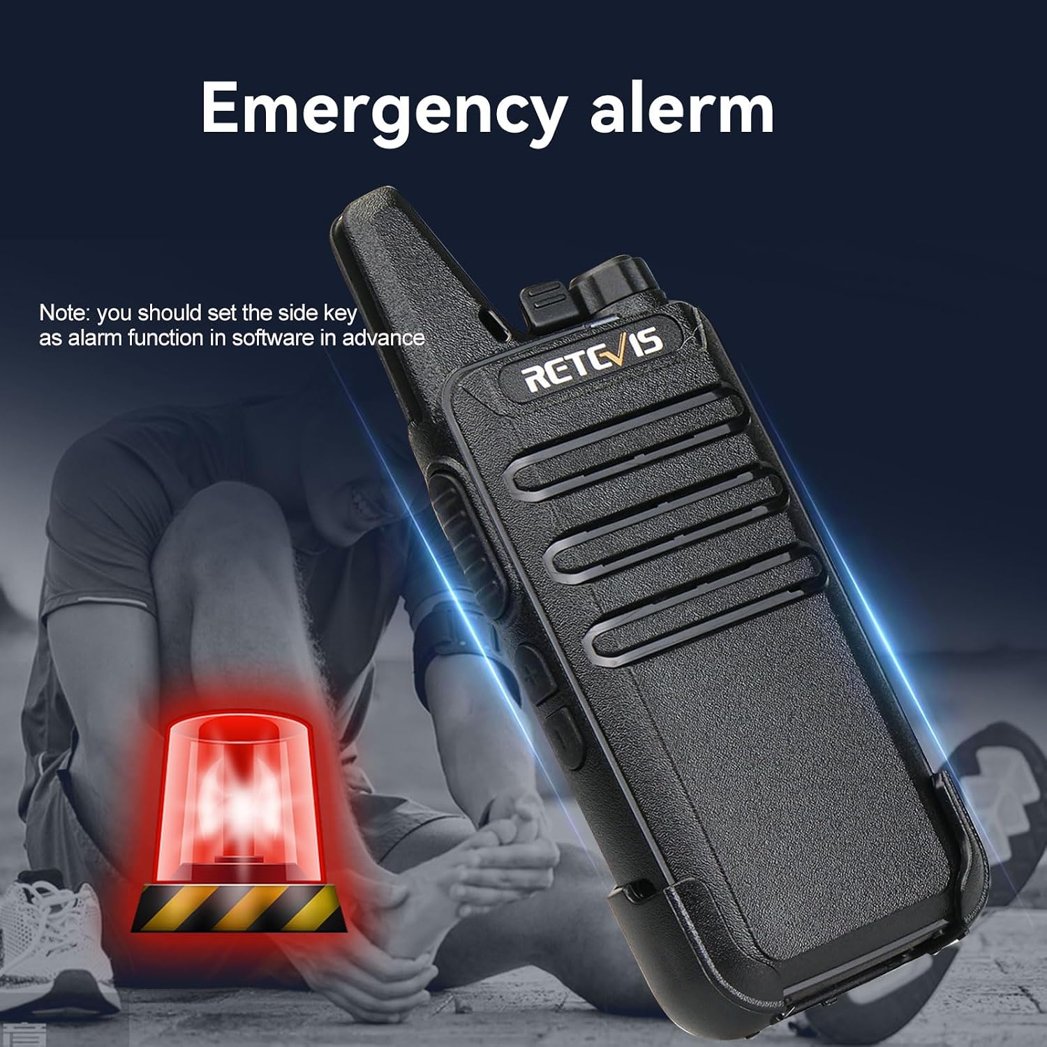 Retevis RT22 Walkie Talkies Long Range Rechargeable for Adults (20 Pack) | Compact & Lightweight Two-Way Radios For K-12 & Retail, Comfortable for All-Day Wear, Loud & Clear Audio, 10-Hour Battery