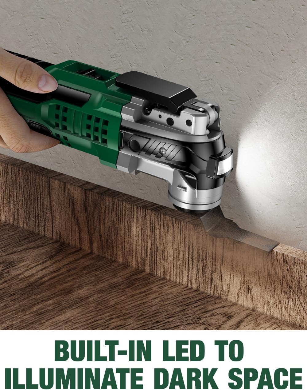 KIMO 20V Cordless Oscillating Tool Kit with 26-Pcs Accessories, Max 21000 OPM, 6 Variable Speed & 3° Oscillating Angle