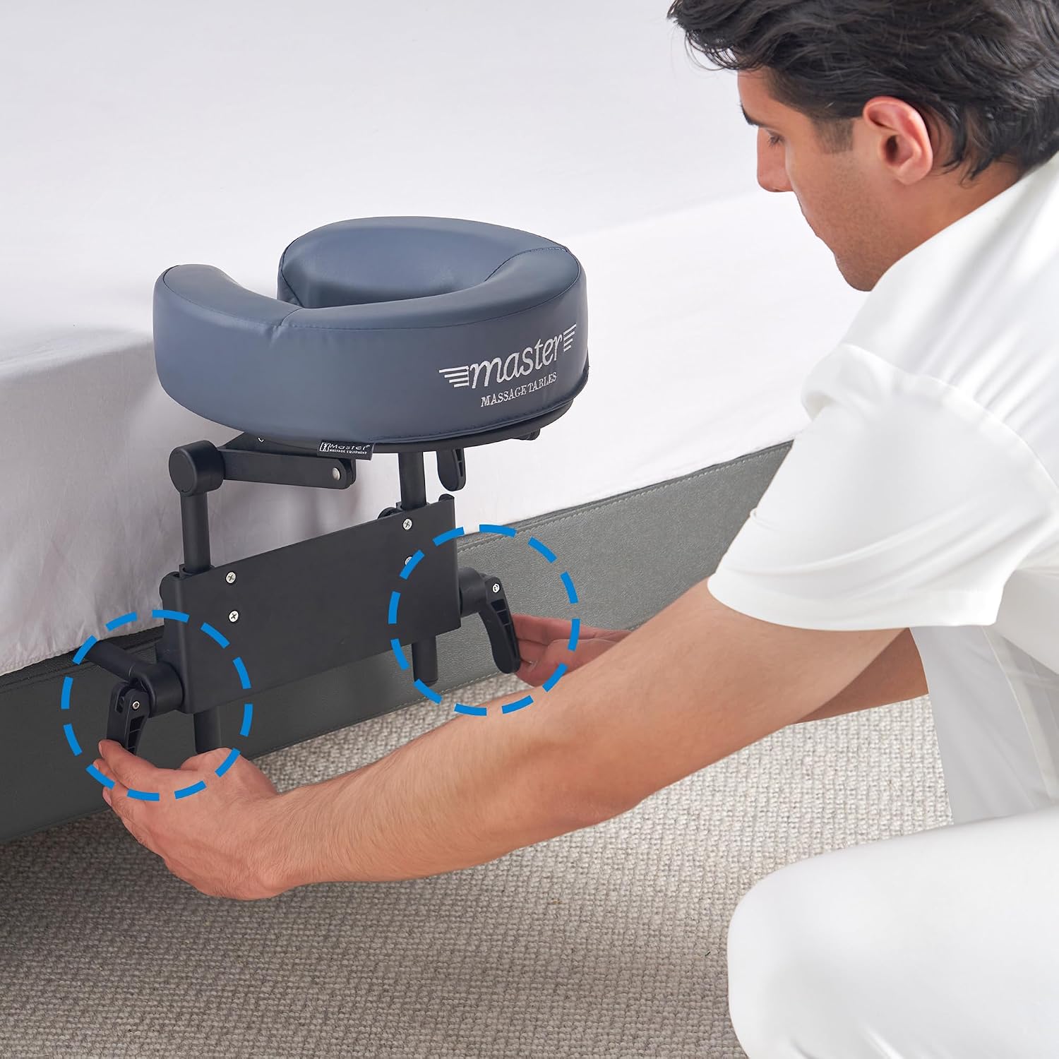 Master Massage Home Mattress Top Massage Kit Royal Blue
