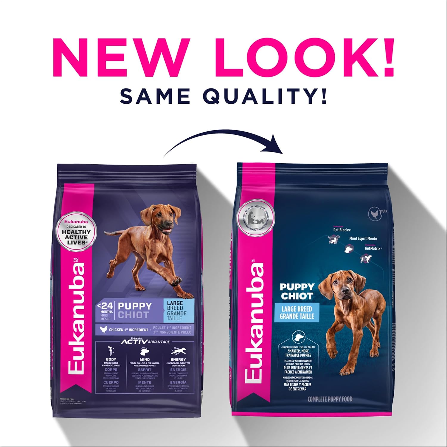 Eukanuba Puppy Large Breed Dry Dog Food, 4.5 lb Bag.