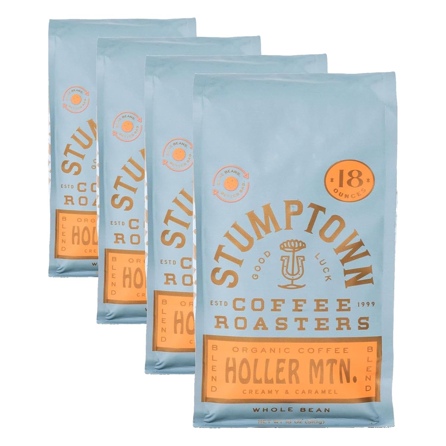 Stumptown Coffee Roasters, Medium Roast Organic Whole Bean Coffee, 100% Arabica Coffee - Holler Mountain 12 Ounce Bag with Flavor Notes of Citrus Zest, Caramel and Hazelnut
