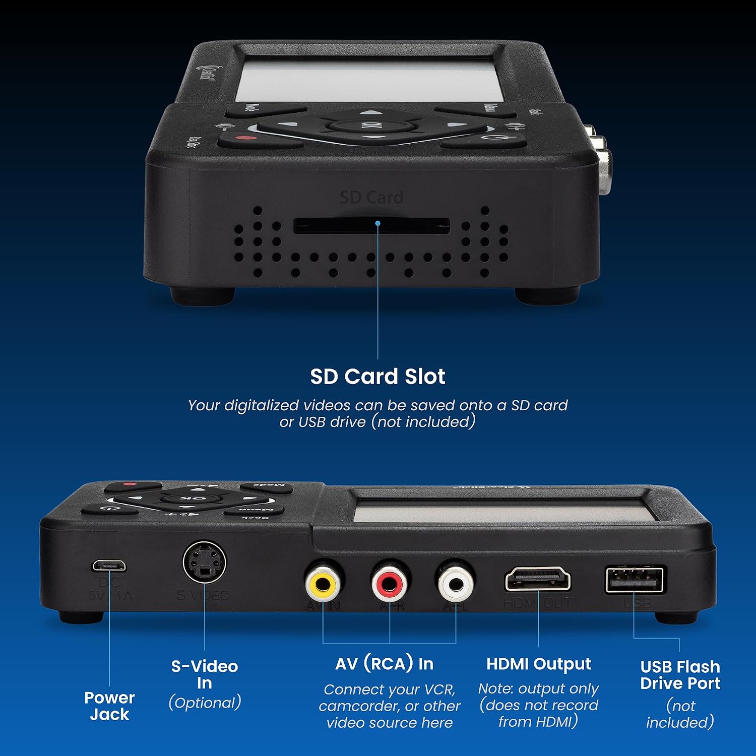 ClearClick Video to Digital Converter 2.0 (Second Generation) - Record Video from VCR's, VHS Tapes, AV, RCA, Hi8, Camcorder, DVD