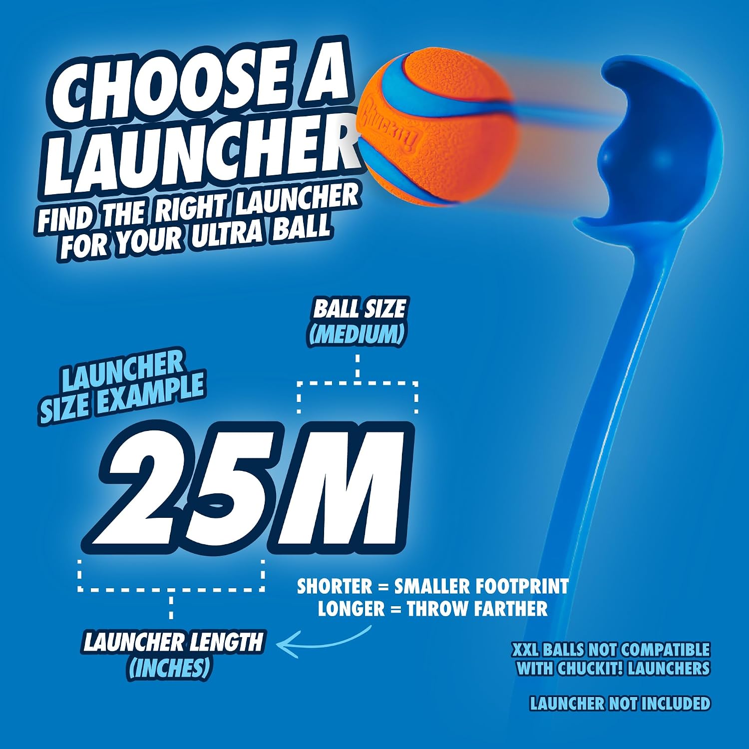 Chuckit! Fetch Pack Dog Balls - Interactive Dog Toys, High-Bounce Fetch Ball, Floating Ultra and Rugged Balls, Durable - Size Small, 2-inch Diameter, Set of 3
