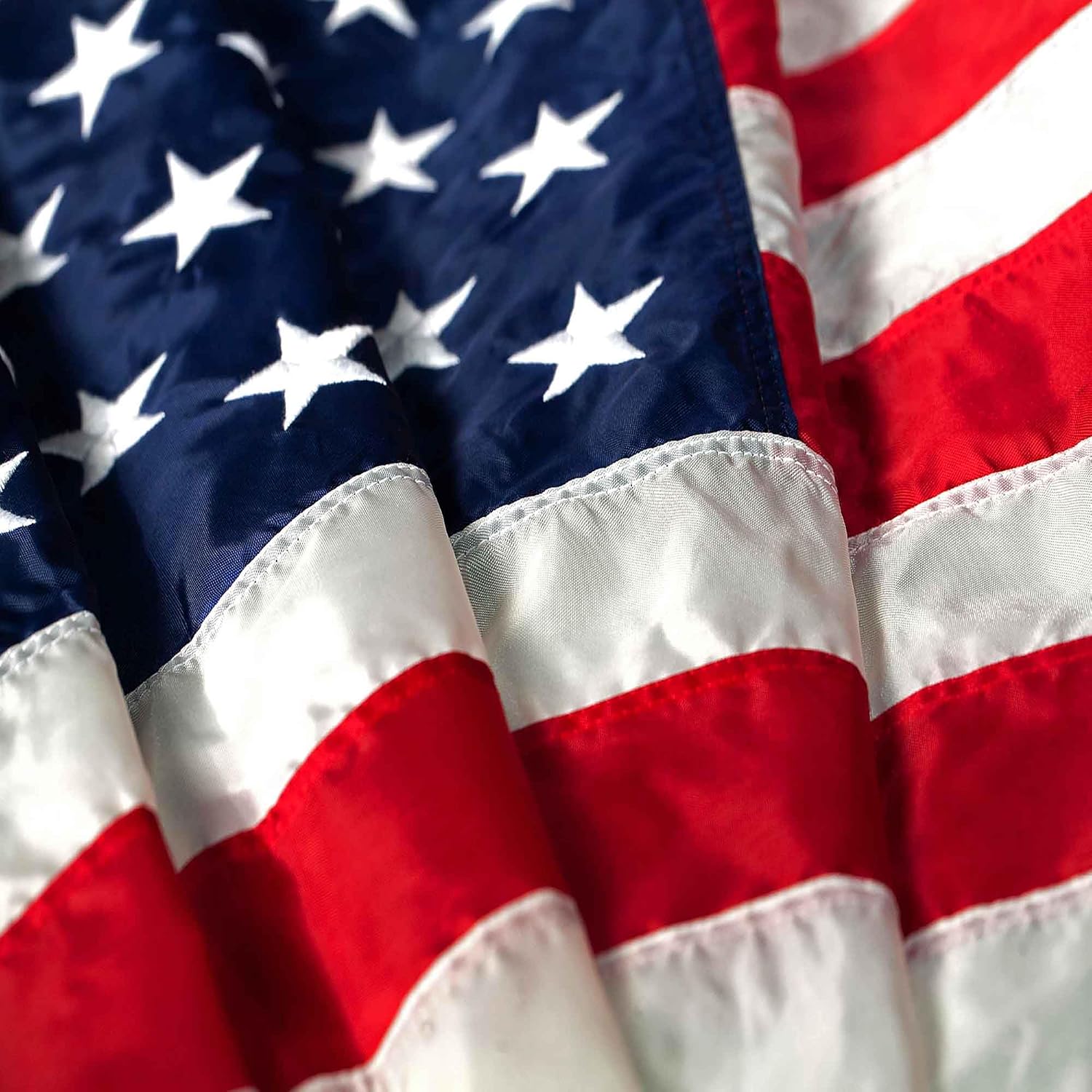American Flag 6x10 Made in USA – Heavy Duty 2‑Ply Polyester Outdoor US Flag, Embroidered Stars & Sewn Stripes