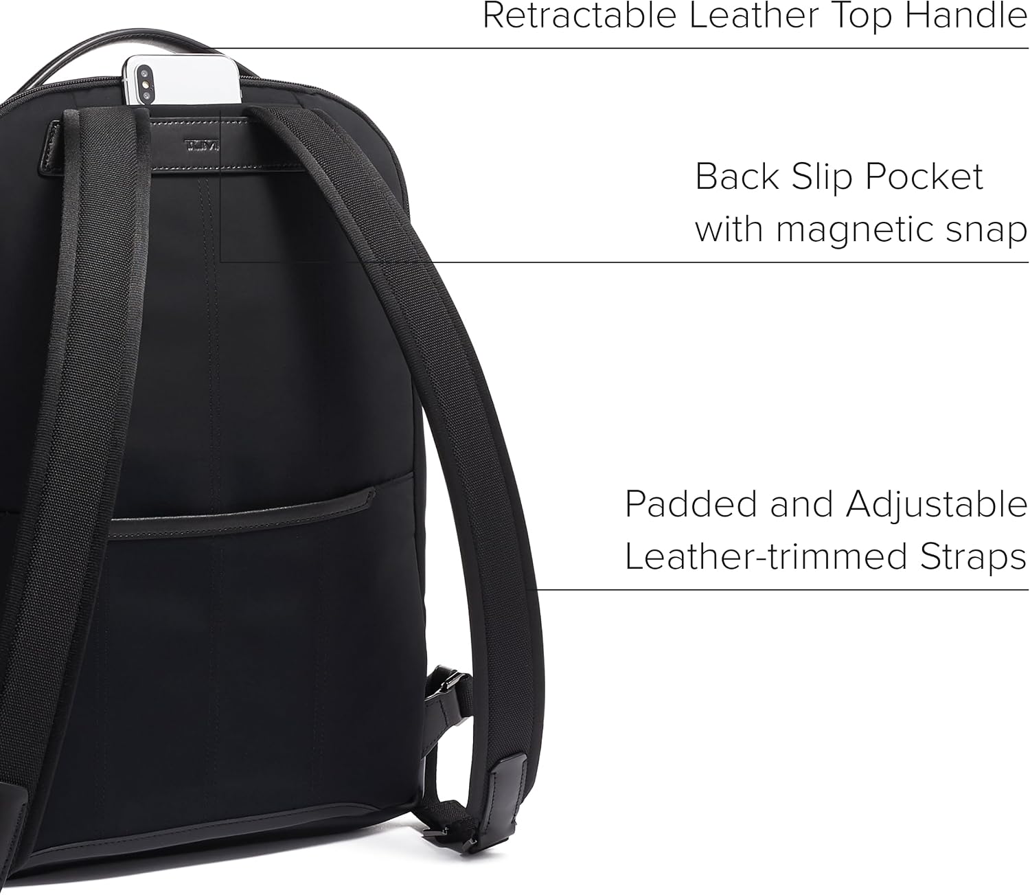TUMI Harrison Warren Backpack, 15-Inch Laptop Backpack, Black Bombe