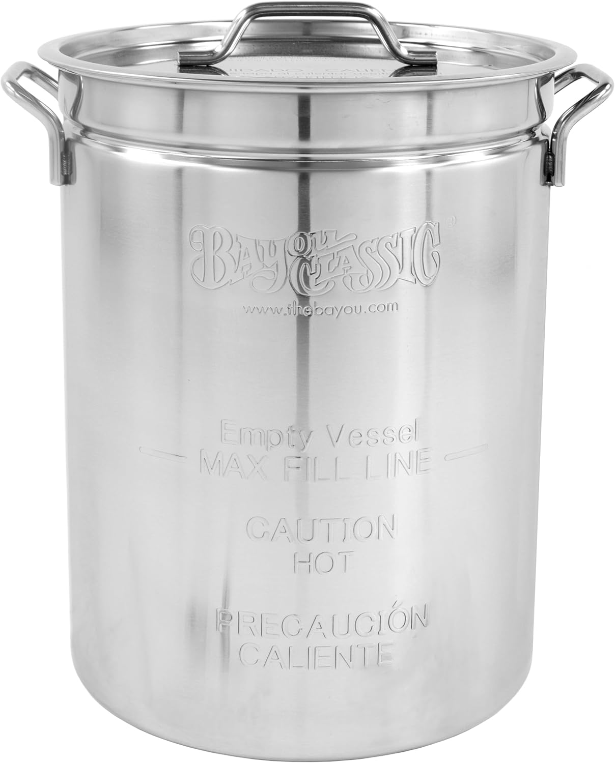 Bayou Classic 1118 32-qt Stainless Turkey Fryer Features Vented Lid Perforated Poultry Rack 12-in Stainless Fry Thermometer 2-oz Seasoning Injector