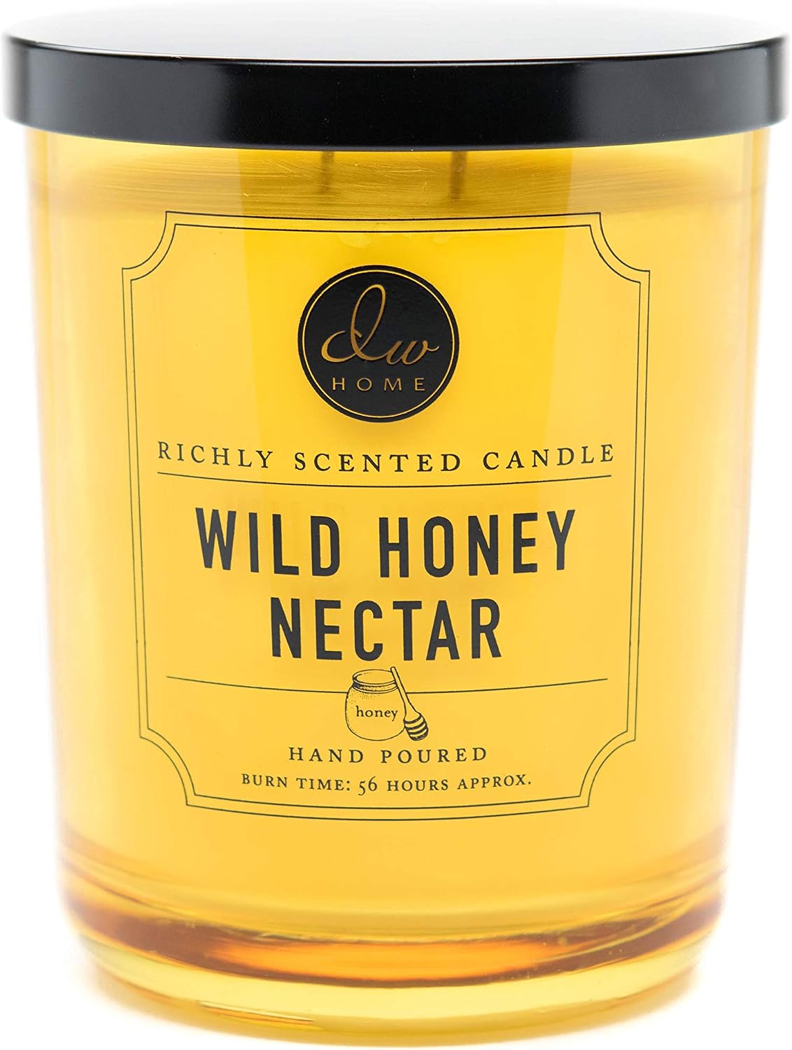 DW Home Vanilla Bean Scented Candle for Home, 15 oz, Large Double Wick Candle Jar, Up to 56H Burn Time, Luxury Scented Candle for Relaxation, Gifting, Home Decor